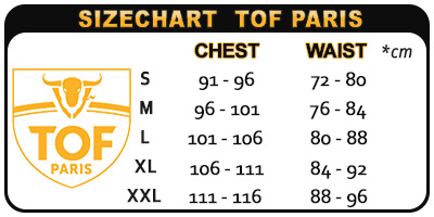 Sizechart TOF Paris